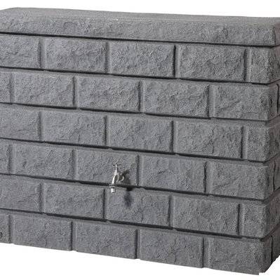 Récupérateur d'eau de pluie Rocky Mural 400L - Gris granite - Garantia - 3271 - 4023122196228