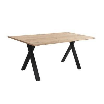 Table rectangulaire Kansas 6 personnes en bois 175 cm - 5519 - 3701324524087