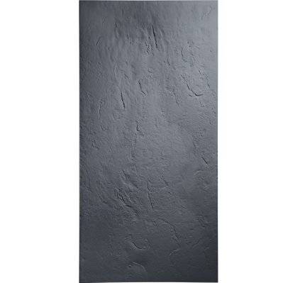 Panneau d'habillage de douche en résine imitation ardoise - gris ardoise - 200 x 100 cm - SLATEBOARD200/100-7015 - 3700797504640