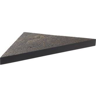 Etagère d'angle en pierre naturelle - 24 x 24 cm x 2,4 cm d'épaisseur - ardoise
