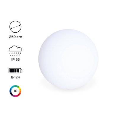 Boule LED 30cm - Sphère décorative lumineuse. 16 couleurs. Ø 30 cm - 3760216535556 - 3760216535556