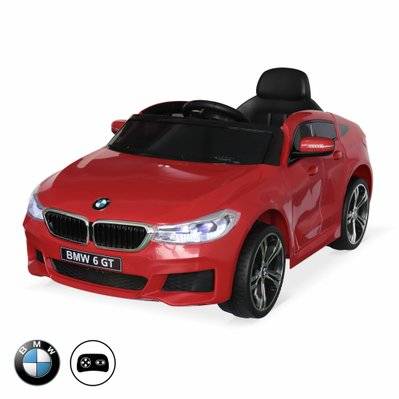 BMW Série 6 GT rouge. voiture électrique pour enfants 12V 4 Ah. 1 place. avec autoradio et télécommande - 3760287183625 - 3760287183625