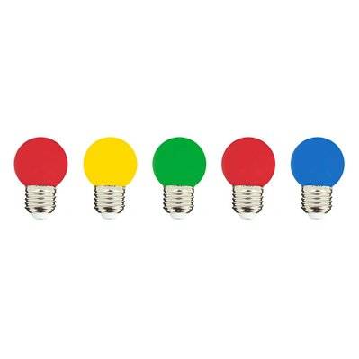 Lot de 5 ampoules compatible guirlande PARTY BULB COLOR Multicolore Plastique E27 - 5x PARTY BULB COLOR - 3760119734322
