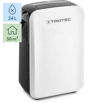 TROTEC TTK 71 E Déshumidificateur d'air, max. 24 l/j, pour 50 m² max., Hygrostat intégré