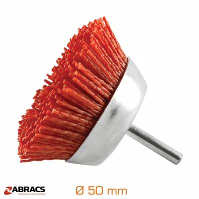 Brosse cylindrique en nylon - Ø50 mm - NYCUP50RED - 5060344814195