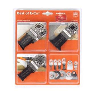 FEIN Set d’accessoires Best of E-Cut Starlock 6 lames de scie pour machines oscillantes ( 35222952300 )