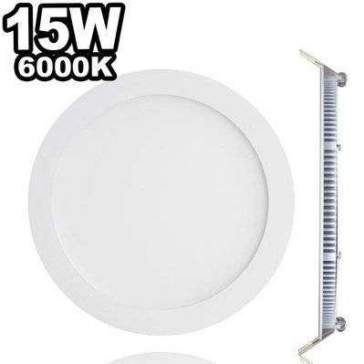Spot Encastrable LED 15W Rond Extra-Plat Blanc Froid 6000K - 499 - 7061119192065