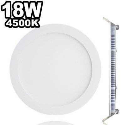 Spot Encastrable LED 18W Rond Extra-Plat Blanc Neutre 4500K - 503 - 7061118001672