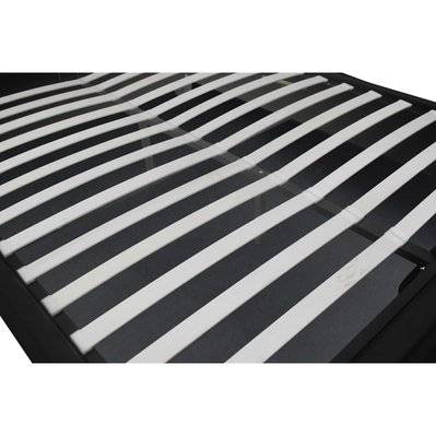 Cadre de lit capitonnée noir avec coffre de rangement intégré 160x200 cm NEWINGTON - 210772 - 3662819237397