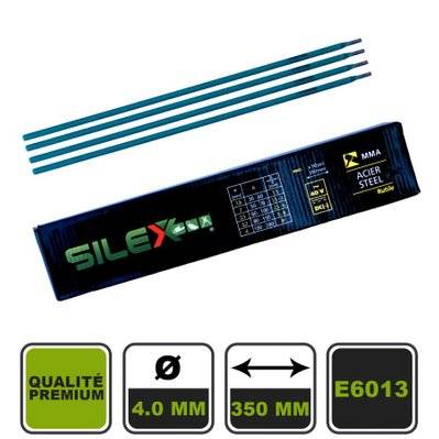 Lot de 50 électrodes pour soudage Silex® rutile 4.0ø - ELECTRO40 - 3662293110766
