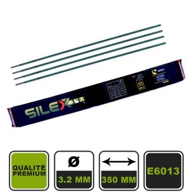 Lot de 50 électrodes pour soudage Silex® rutile 3.2ø - ELECTRO32 - 3662293100989