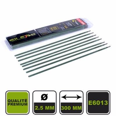 Lot de 50 électrodes pour soudage Silex® rutile 2.5ø - ELECTRO25 - 3662293226634