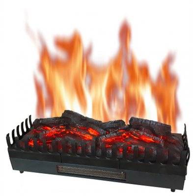 Foyer à buches avec effet flammes et chauffage XL - 57994 - 3760176962010