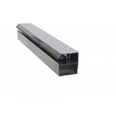 Profil de bordure porteur adaptable au polycarbonate 16/32 mm en aluminium laqué Gris anthracite RAL 7016, L : 3 m - 172_510 - 3068755743006