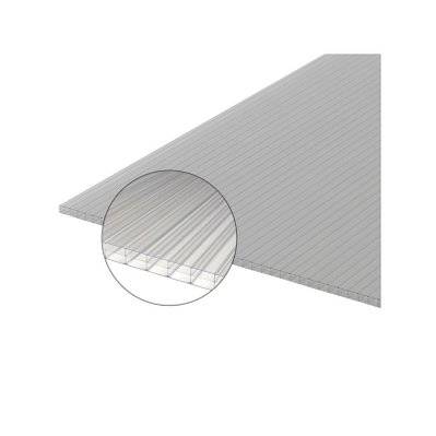 Plaque polycarbonate alvéolaire 16mm Clair, E : 16 mm, l : 98 cm, L : 2 m - 66_256 - 3068752627200