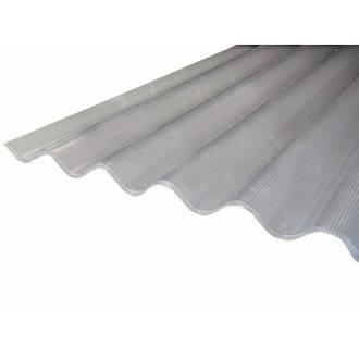 Plaque de polycarbonate ondulé alvéolaire (177/51 mm) Clair, 1.52m, l : - 92cm, E : 6 mm