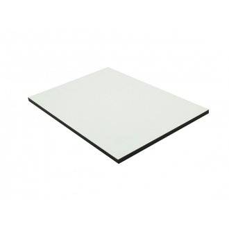 Panneau de bardage stratifié HPL compact Crème, E : 6 mm, l : 130 cm, L : 305 cm, Surface couverte en m² - 3,97