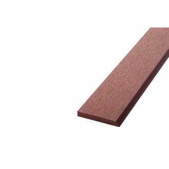 Bardage ajouré bois composite Brun rouge, E : 1cm, l : 7.5 cm, L : 270 cm, Surface couverte en m² - 0.2