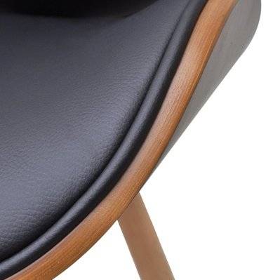 2 chaises de salon salle à manger entrée sans accoudoirs avec cadre en bois cintré top designe moderne 1902049 - 1902049 - 3000771814933