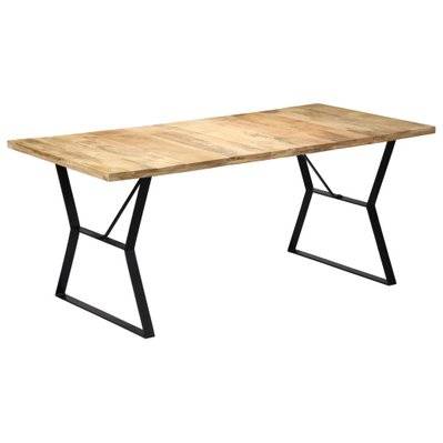 Table de salon salle à manger design 180 cm bois de manguier massif 0902284 - 0902284 - 3000124241300