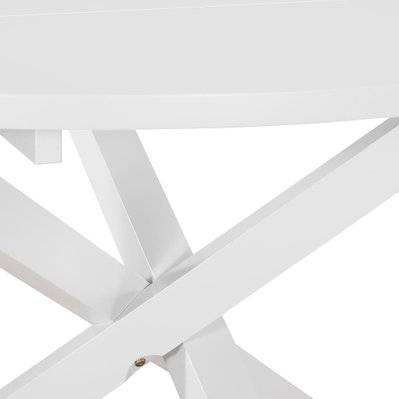 Table de salon salle à manger design blanc 120 cm MDF 0902298 - 0902298 - 3000124347767