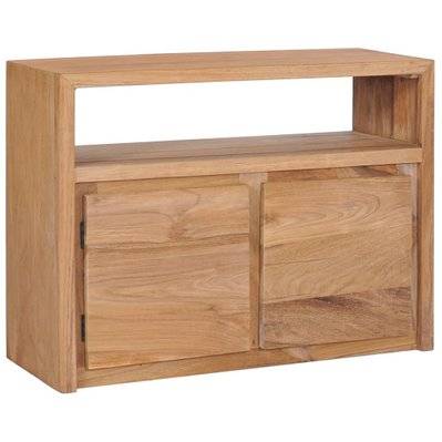 Buffet bahut armoire console meuble de rangement 80 cm bois de teck massif 4402220 - 4402220 - 3001411072898