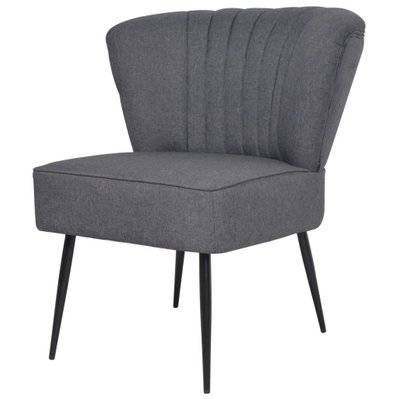 Fauteuil chaise siège lounge design club sofa salon de cocktail gris foncé 1102315 - 1102315 - 3001499169596
