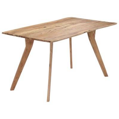 Table de salon salle à manger design 140 cm bois d'acacia massif 0902150 - 0902150 - 3001967810265