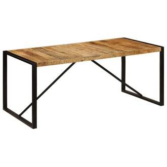 Table de salon salle à manger design 180 cm bois de manguier solide 0902278