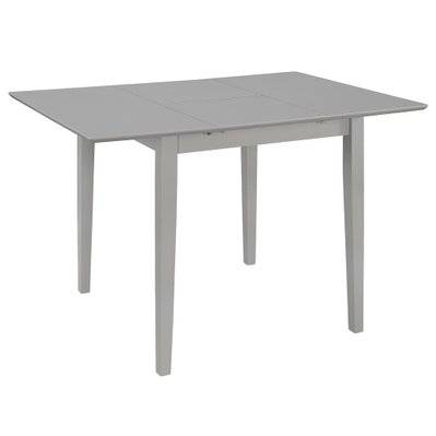 Table de salon salle à manger dîner design extensible gris 80-120 cm mdf 0902270 - 0902270 - 3001969177137