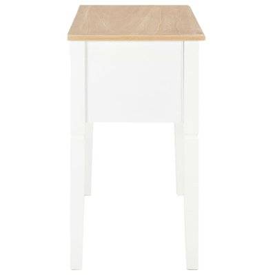 Bureau table meuble travail informatique bois blanc 109,5 cm 0502114 - 0502114 - 3002297939725