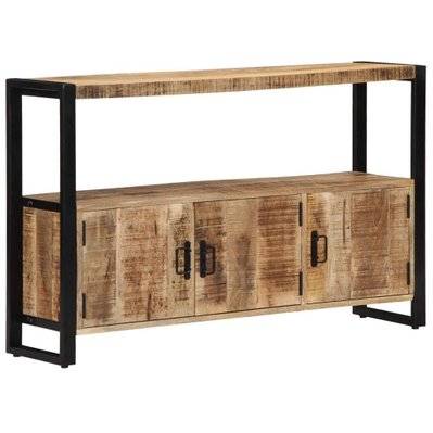 Buffet bahut armoire console meuble de rangement latérale 120 cm bois de manguier solide 4402226 - 4402226 - 3001410478073
