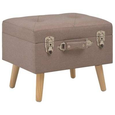 Banquette pouf tabouret meuble tabouret de rangement 40 cm marron tissu 3002137 - 3002137 - 3001455180849