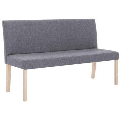 Banquette pouf tabouret meuble banc 139 5 cm gris clair polyester 3002101 - 3002101 - 3001458738405