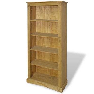Étagère armoire meuble design bibliothèque à 5 niveaux pin 170 cm marron 2702018/2 - 2702018/2 - 3000158084669