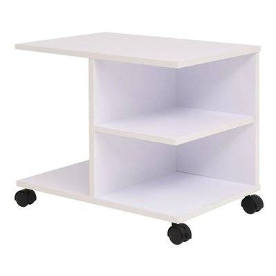 Étagère armoire meuble design étagère à roulettes 50 cm blanc 2702037/2 - 2702037/2 - 3000157566463