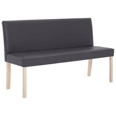 Banquette pouf tabouret meuble banc 139 5 cm gris synthétique 3002148 - 3002148 - 3001453513687