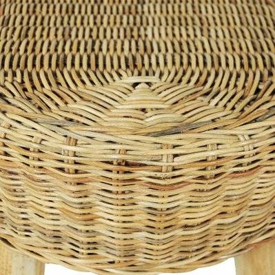 Banquette pouf tabouret meuble banc d'entrée 110 cm rotin naturel beige 3002213 - 3002213 - 3001445358029