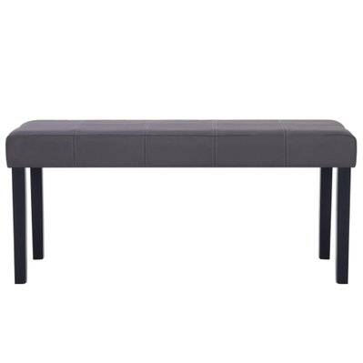 Banquette pouf tabouret meuble banc 106 cm gris synthétique 3002207 - 3002207 - 3001445953095