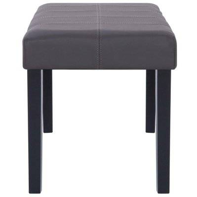 Banquette pouf tabouret meuble banc 106 cm gris synthétique 3002207 - 3002207 - 3001445953095