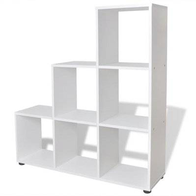 Étagère armoire meuble design bibliothèque/étagère 107 cm blanc 2702015/2 - 2702015/2 - 3001581329778