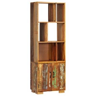 Étagère armoire meuble design bibliothèque 180 cm bois de récupération solide 2702066/2 - 2702066/2 - 3001567960704