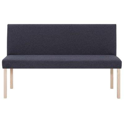 Banquette pouf tabouret meuble banc 139 cm gris foncé polyester 3002164 - 3002164 - 3001451327569