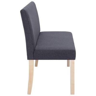 Banquette pouf tabouret meuble banc 139 cm gris foncé polyester 3002164 - 3002164 - 3001451327569