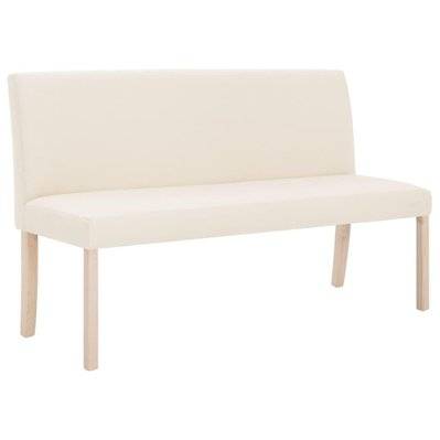 Banquette pouf tabouret meuble banc 139 5 cm crème polyester 3002060 - 3002060 - 3001463989175