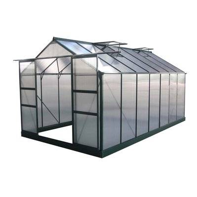 Serre jardin polycarbonate "Dahlia" Vert Sapin 13,29 m² - 69183 - 3700746429079