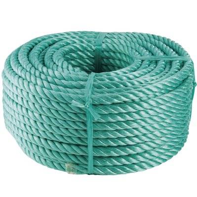 Corde en polyester verte  40m, Ø10mm - 5329 - 3306743108759