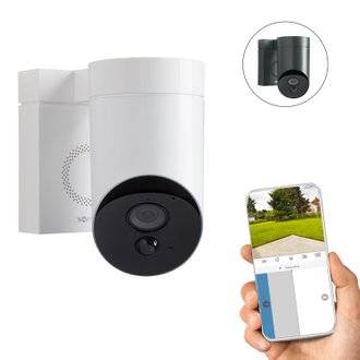 Outdoor Camera blanche - Caméra de surveillance extérieure wifi