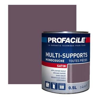 Peinture intérieure multi-supports, PROFACILE 0.5 litre Prune - 140_1165 - 3700070116911