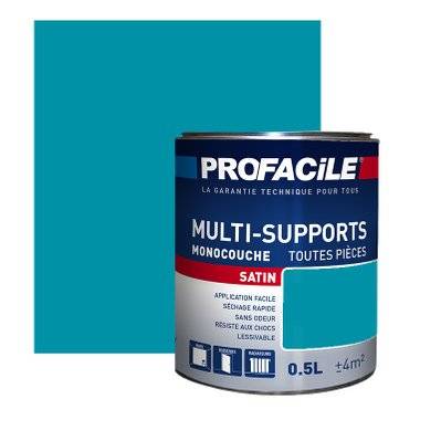 Peinture intérieure multi-supports, PROFACILE 0.5 litre Bleu Atoll - 140_1085 - 3700070116515